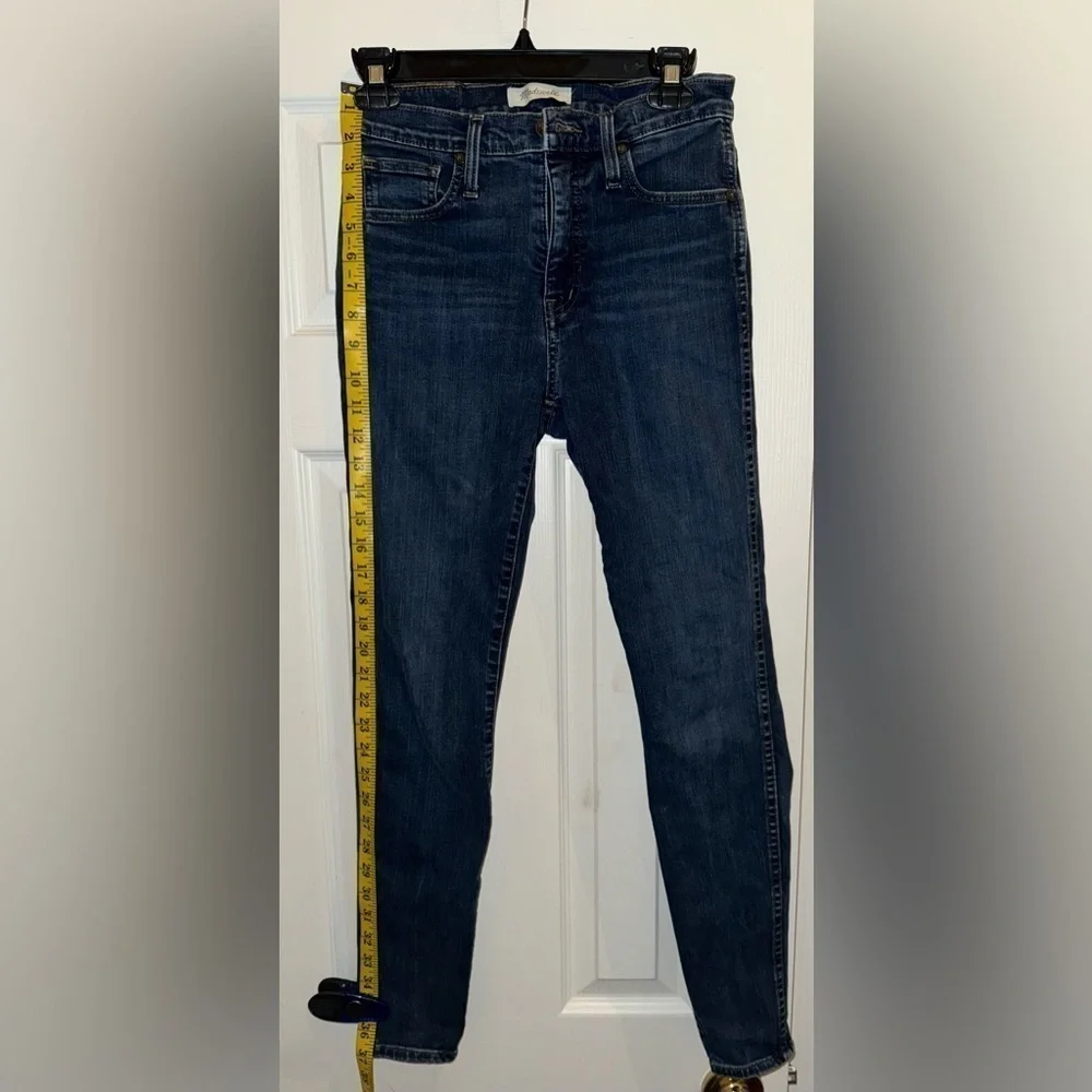 Madewell 10” High Rise Medium Wash Skinny Jeans Size 26